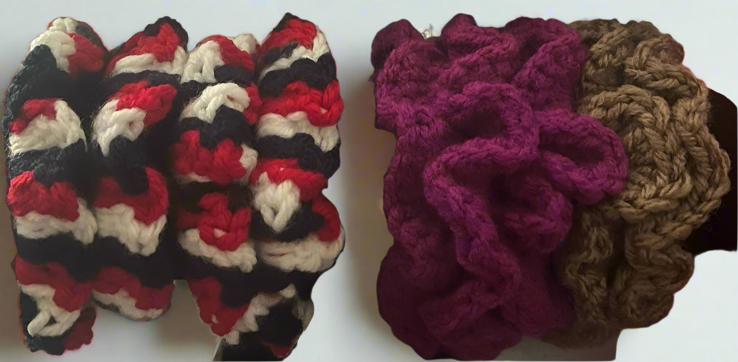 Handmade Crocheted Scrunchies – Soft, Stylish, and Hair-Friendly