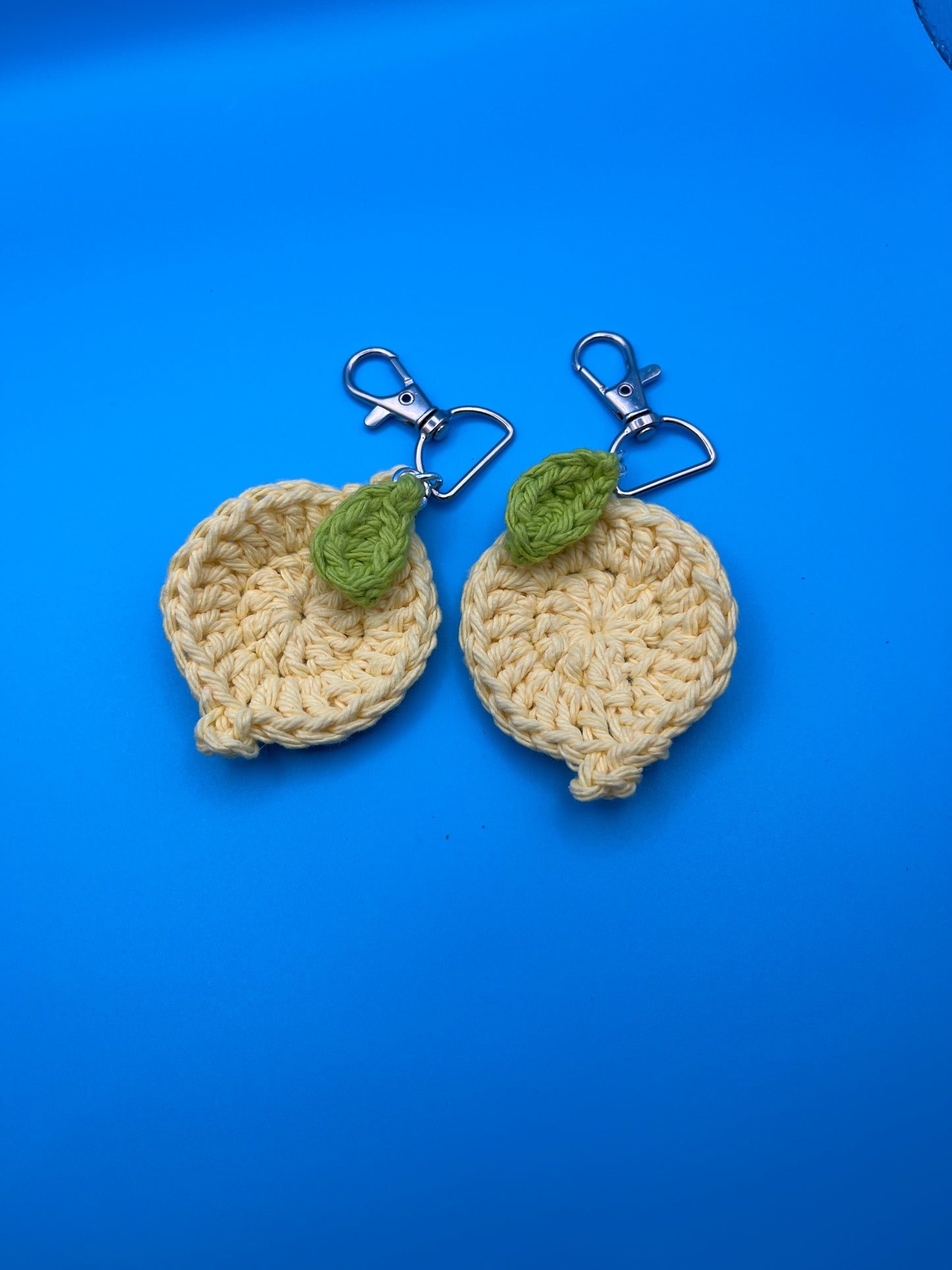 Handmade Crochet Citrus Keyrings
