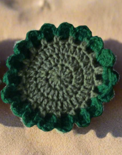 Crochet Flower/Succulent Coaster Bouquet – 2-in-1 Functional Floral