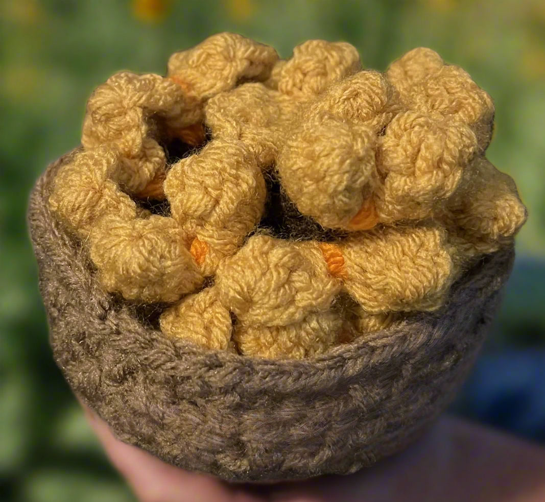 Crochet Flower/Succulent Coaster Bouquet – 2-in-1 Functional Floral