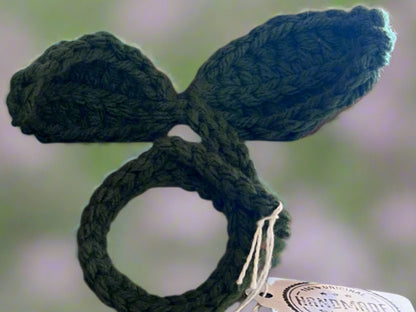 Crocheted Leaf Sprout – Handcrafted Mini Plant Buddy