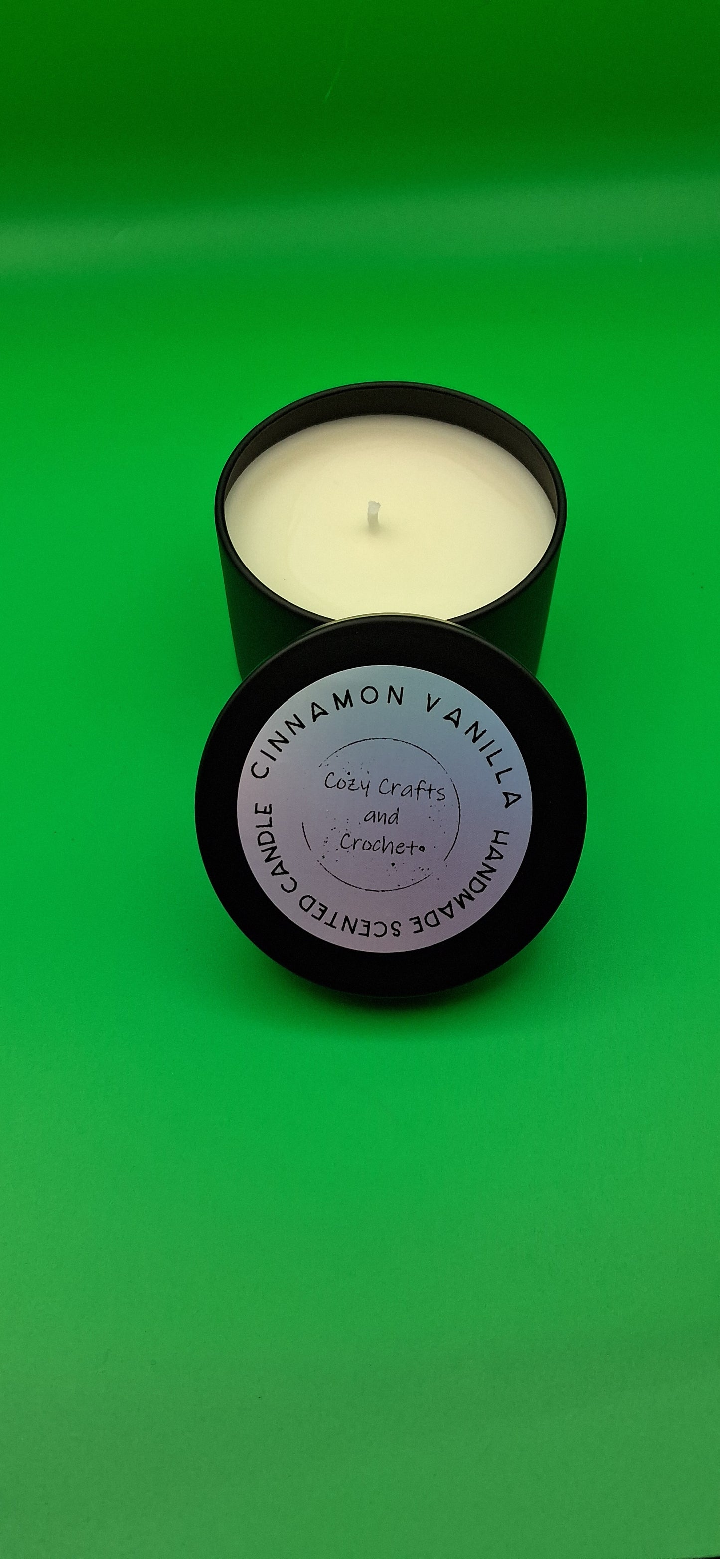 Handmade Scented Candle: Cinnamon Vanilla candle