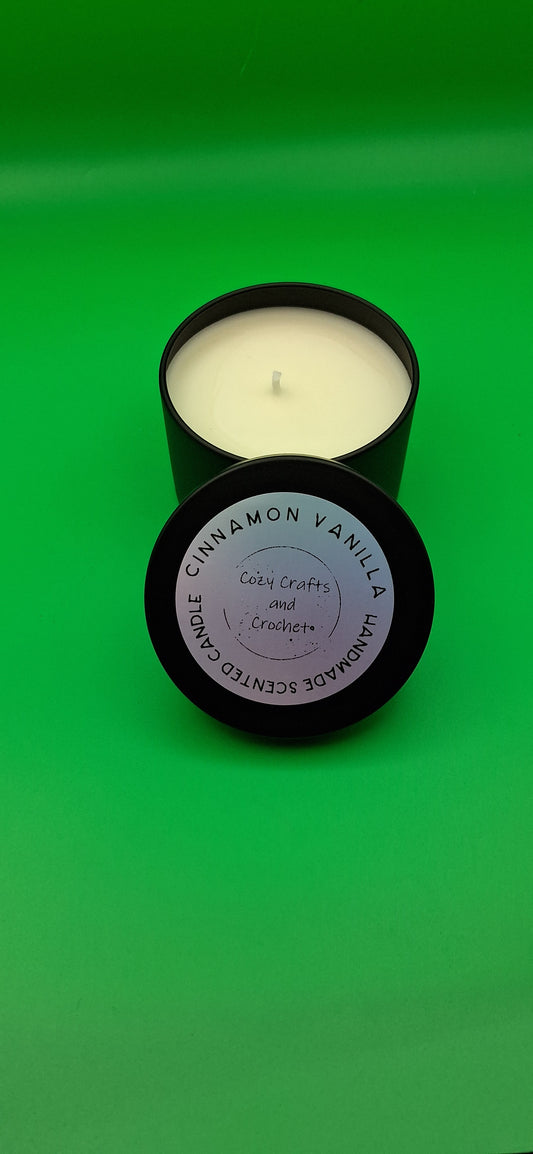 Handmade Scented Candle: Cinnamon Vanilla candle