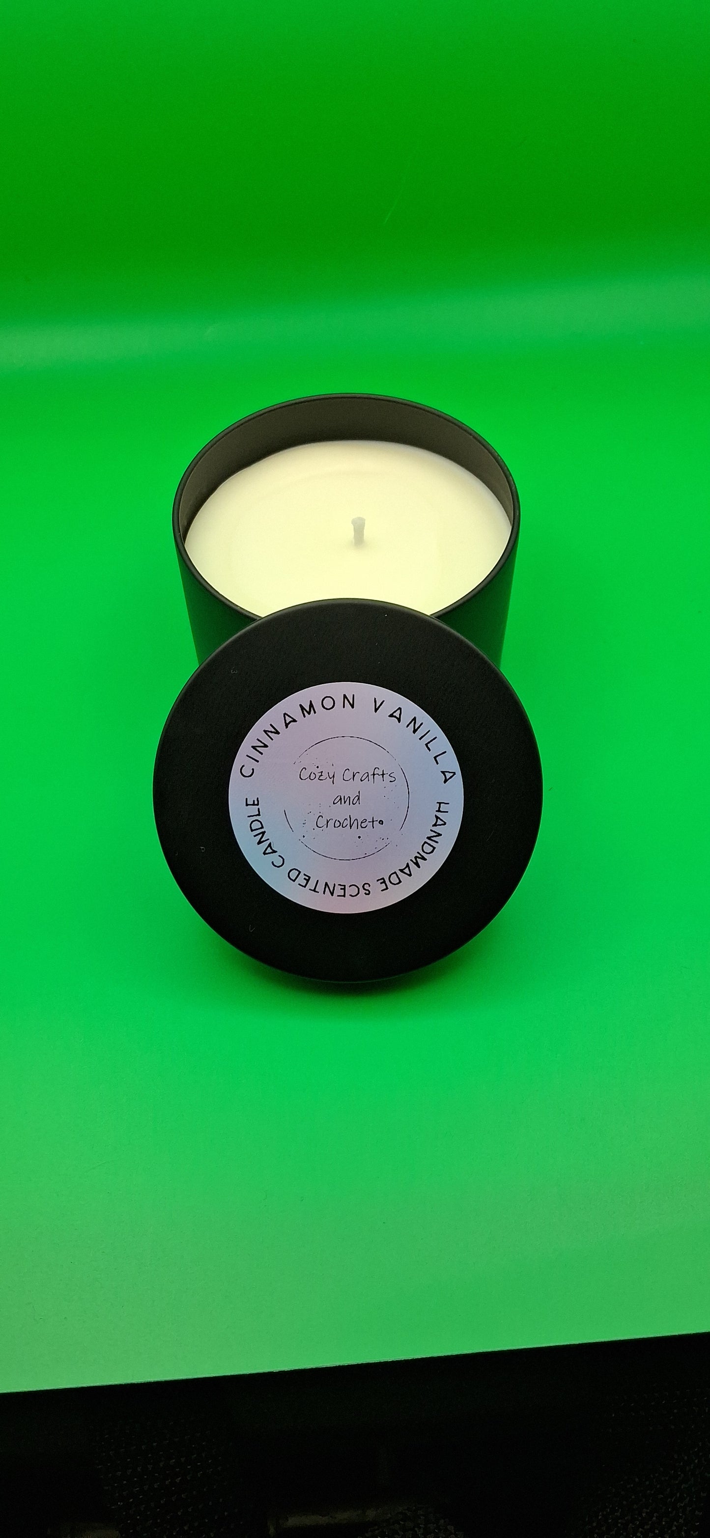 Handmade Scented Candle: Cinnamon Vanilla candle